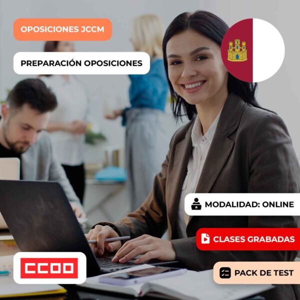 OPOSICIÓN AUXILIAR ADMINISTRATIVO - JUNTA DE COMUNIDADES DE CASTILLA LA MANCHA + PACK DE CLASES GRABADAS