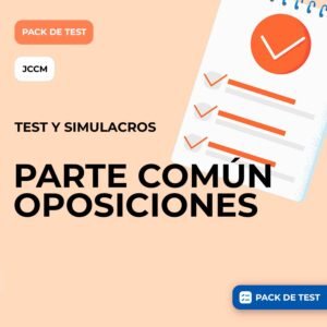 PACK DE TEST Y SIMULACROS - PARTE COMÚN OPOSICIONES - SESCAM