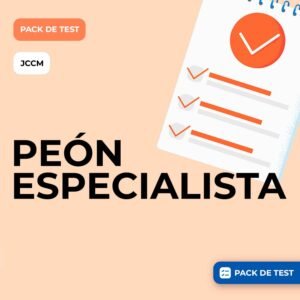 PACK DE TEST Y SIMULACROS - PEÓN ESPECIALISTA - JCCM